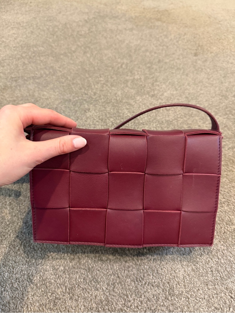 Bottega Veneta Intrecciato Small Crossbody - Wine